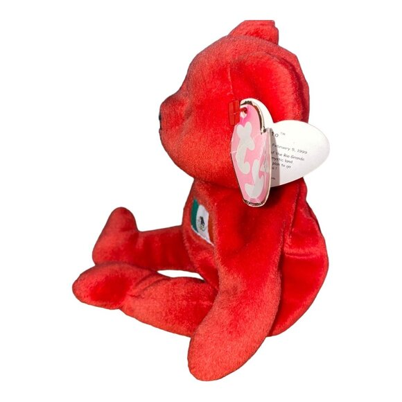 Ty Beanie Baby Osito Bear Mexico Red Retired Collectible Plush With Tag - Picture 3 of 10